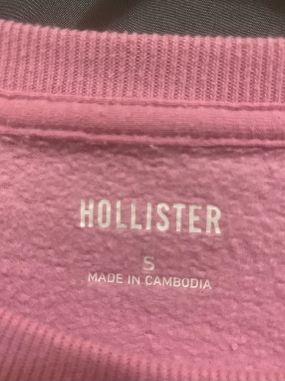 Malibu Pink Floral-Outline Oversized Crew Sweatshirt size small - Picture 9 of 10